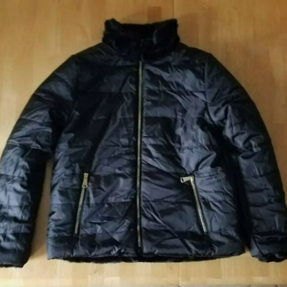 ACTIV8 Women's Faux Fur Reversible Winter Jacket, Size M - Picture 3 of 12